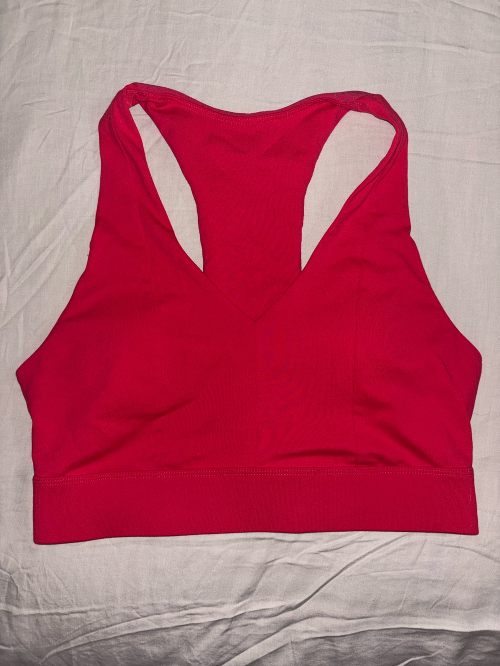 Fabletics Bright Red Racerback Sports Bra